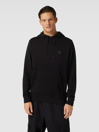 BOSS Orange Hoodie mit Label-Detail Modell 'Wetalk' Black 4