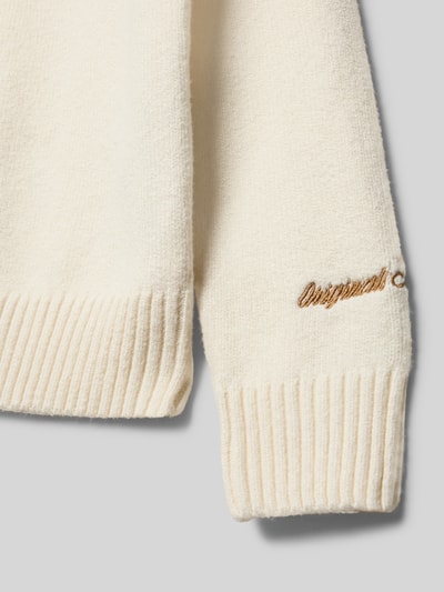 Jack & Jones Regular Fit Pullover in Strick-Optik Modell 'Jorno' Ecru 2