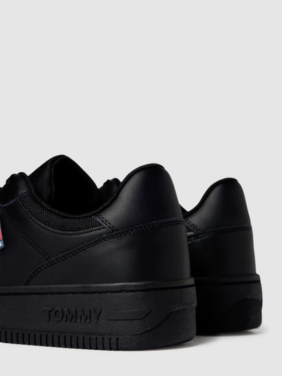 Tommy Jeans Sneaker aus Leder-Mix Black 3