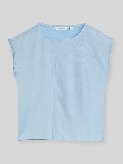 Tom Tailor Denim t-shirt o kroju relaxed fit z okrągłym dekoltem Jasnoniebieski 2