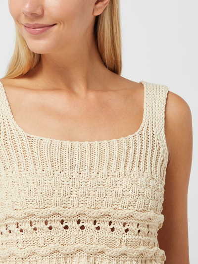 EDITED Crop Top mit Volants Modell 'Jardis' Beige 3