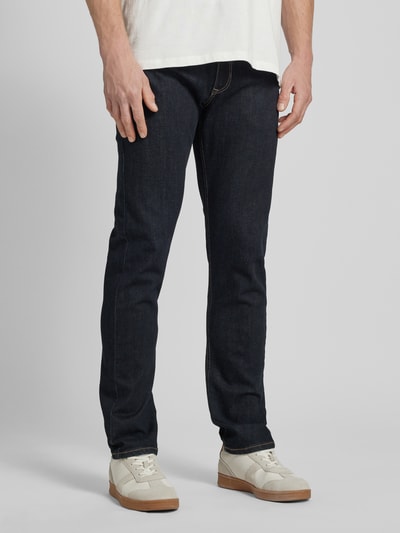 MAC Straight Fit Jeans im 5-Pocket-Design Modell 'ARNE' Dunkelblau 4