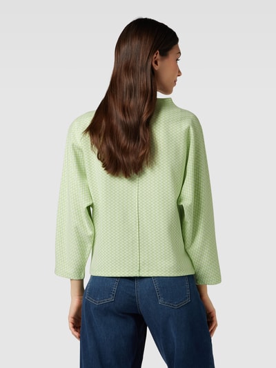 OPUS Sweatshirt met all-over motief, model 'Gillu' Lichtgroen - 5