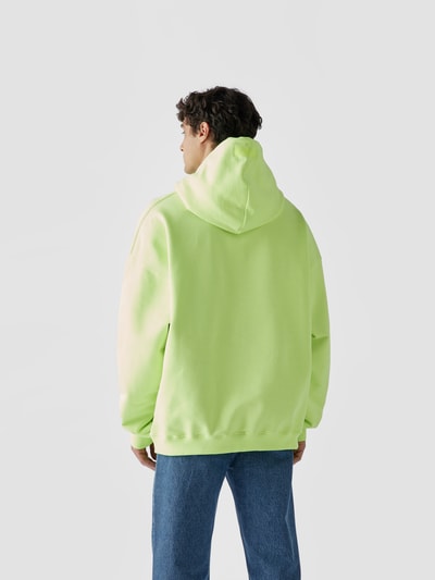 VETEMENTS Hoodie mit Label-Print Neon Gelb 5