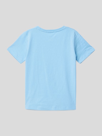 Tom Tailor T-Shirt mit Motiv-Print Hellblau 3