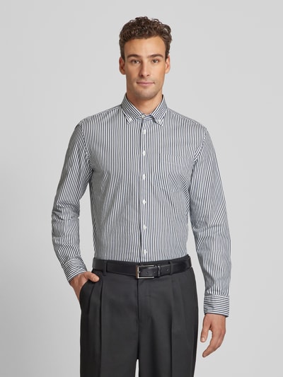 SEIDENSTICKER Koszula biznesowa o kroju casual slim fit z kołnierzykiem typu button down Granatowy 4