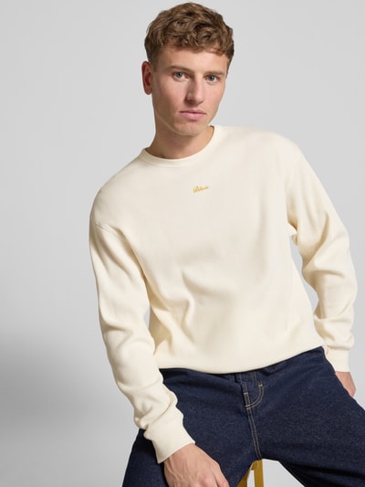 BLKVIS Longsleeve mit Label-Detail Offwhite 3