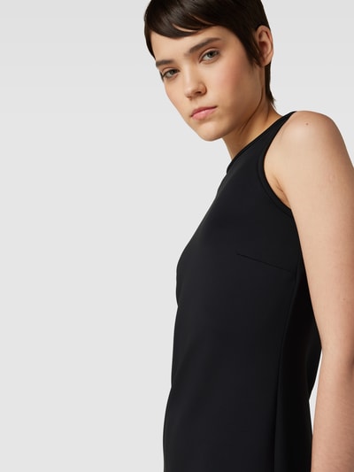 MaxMara Leisure Midi-jurk in effen design, model 'BACCANO' Zwart - 3