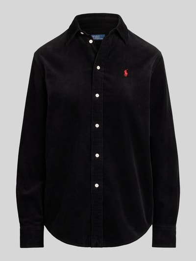 Polo Ralph Lauren Hemdbluse mit Logo-Stitching Black 2