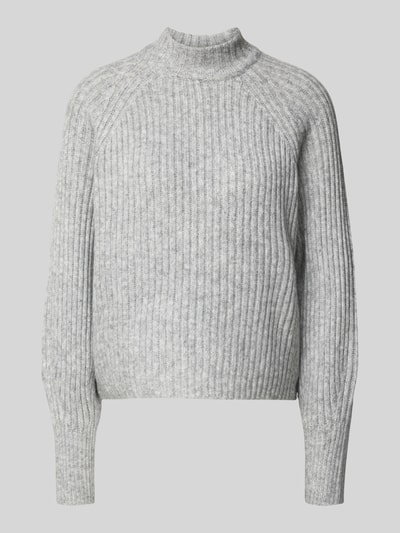 ONLY Pullover mit Raglanärmeln Hellgrau Melange 1