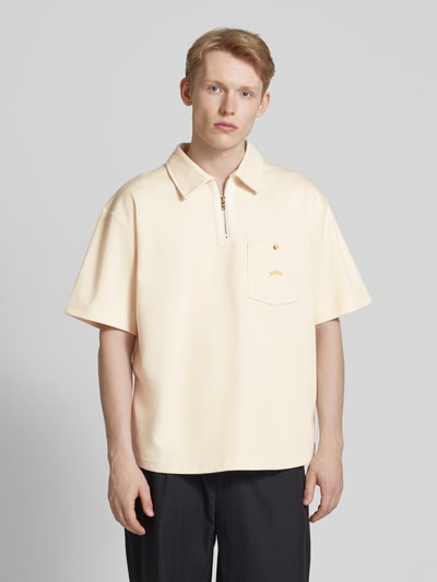 BLKVIS Regular Fit Poloshirt mit Brusttasche Offwhite 4