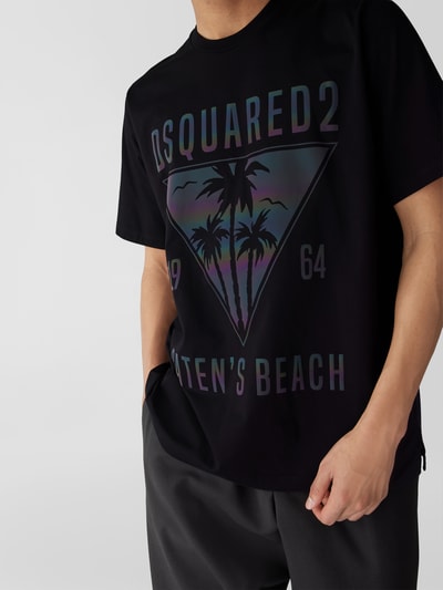 Dsquared2 T-Shirt mit Label-Prints Black 6