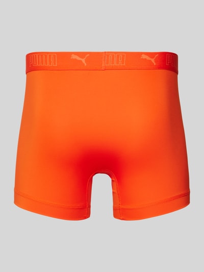 Puma Boxershort met elastische band met label in een set van 2 stuks Oranje - 3