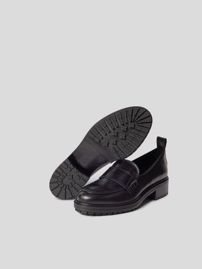 Aeyde Tassel-Loafer aus echtem Leder Schwarz 4
