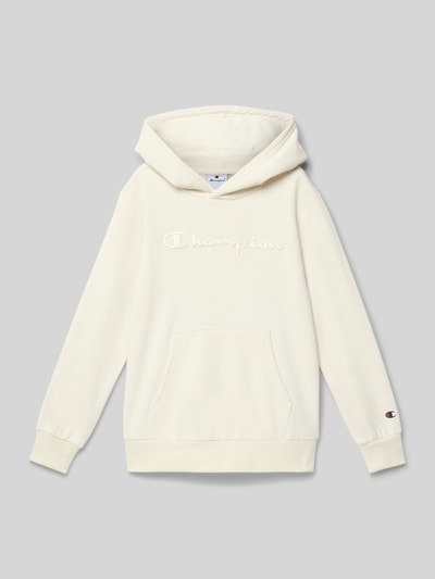 CHAMPION Regular Fit Hoodie mit Logo-Stitching Modell 'Icons' Offwhite 1