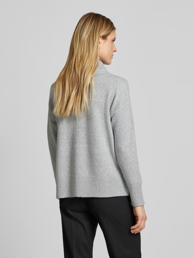 Vero Moda Pullover mit Wasserfall-Ausschnitt aus weichem Material-Mix Modell 'DOFFY' Hellgrau Melange 5