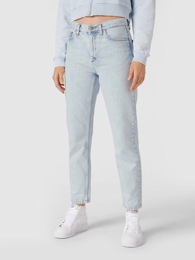 Carhartt Work In Progress High waist jeans met mom fit Lichtblauw - 4