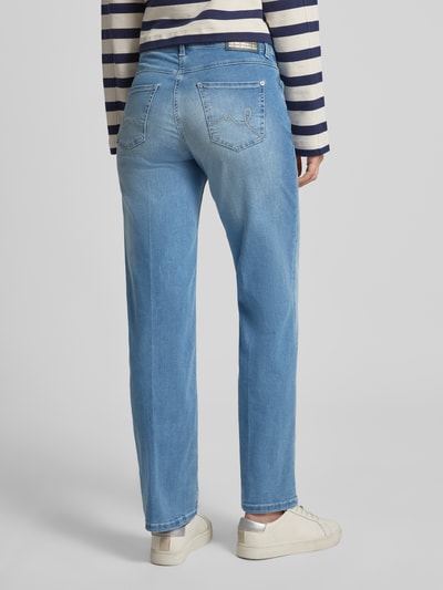 MAC Straight Fit Jeans aus Baumwoll-Mix Modelll 'LAURA TURN UP' Hellblau 5
