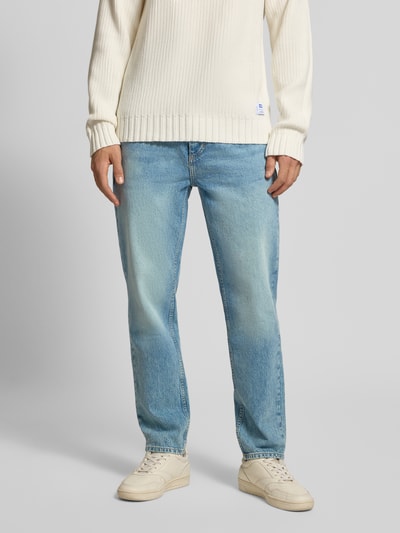 Hugo Blue Tapered Fit Jeans aus Baumwoll-Mix Modell 'BRODY' Hellblau 4