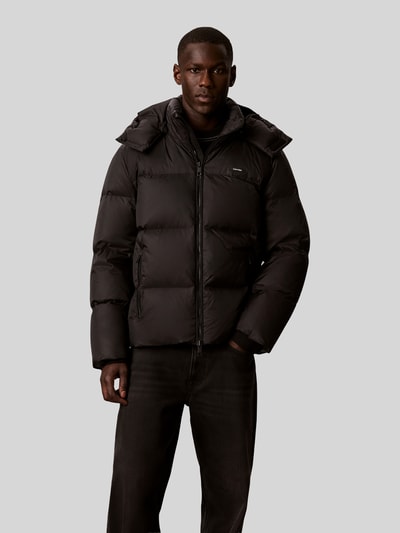CK Calvin Klein Regular Fit Daunenjacke mit abnehmbarer Kapuze Black 6