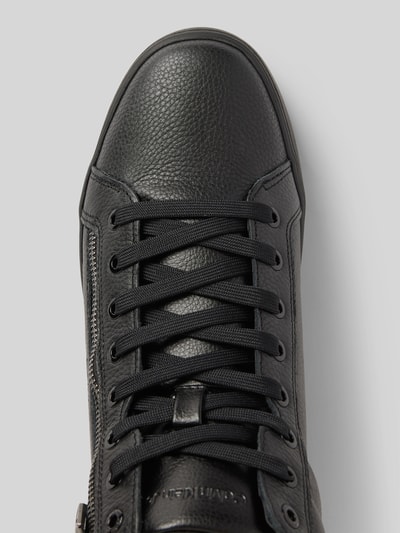 Calvin Klein Jeans Ledersneaker mit seitlichem Reißverschluss Black 3