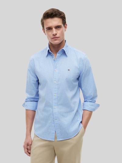 Tommy Hilfiger Regular Fit Freizeithemd aus reiner Baumwolle Hellblau 4