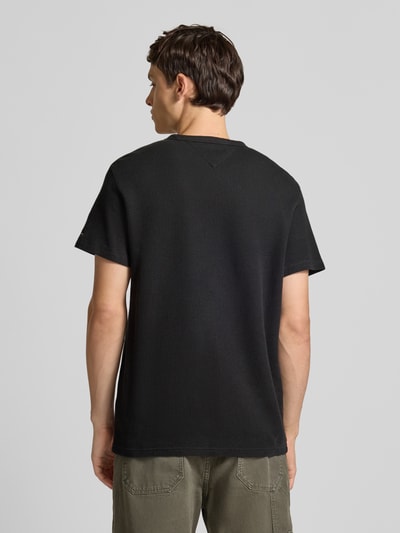 Tommy Jeans Slim fit gebreide pullover met structuurmotief Zwart - 5