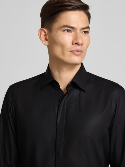 BOSS Regular fit zakelijk overhemd van lyocell, model 'JOE-PARTY2' Zwart - 3