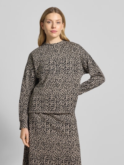 Milano Italy Strickpullover mit Stehkragen Graphit 4