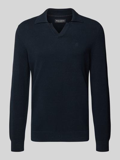 Marc O'Polo Regular Fit Pullover aus reiner Baumwolle Marine 1