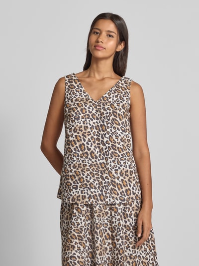 Christian Berg Woman Regular fit blousetop met V-hals Zwart - 4