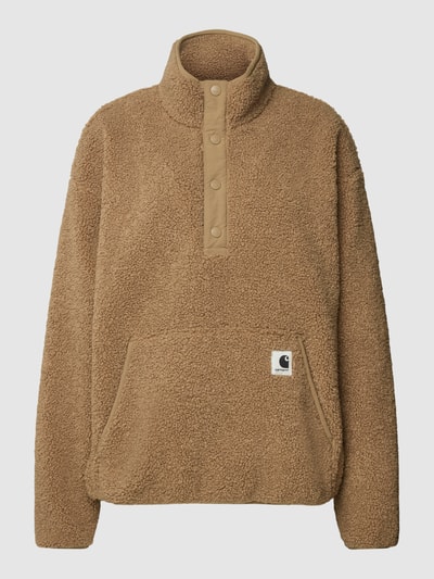 Carhartt Work In Progress Fleecepullover mit Känguru-Tasche Modell 'ELLIOT' Camel 2