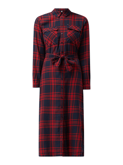 Pepe Jeans Blusenkleid aus Baumwolle Modell 'Nina' Rot 2