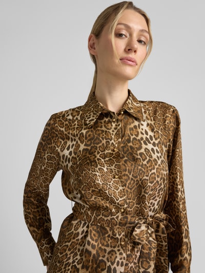 Max Mara Studio Regular Fit Langarmbluse aus reiner Seide Camel 3