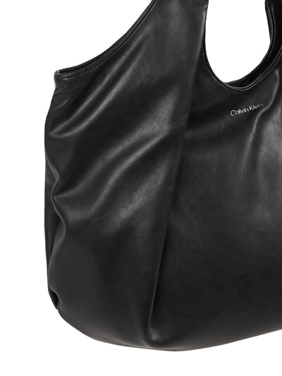 CK Calvin Klein Torba hobo z imitacji skóry Czarny 4