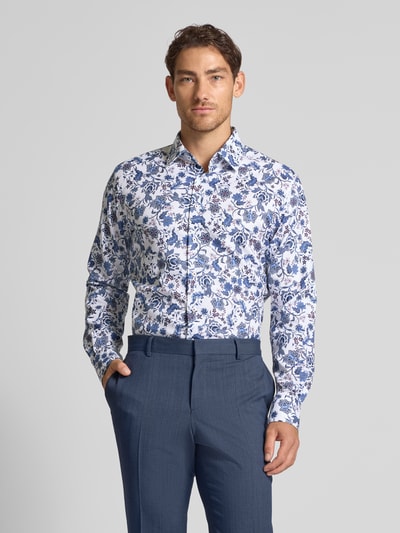 ETERNA Modern fit zakelijk overhemd met knoopsluiting Wit - 4