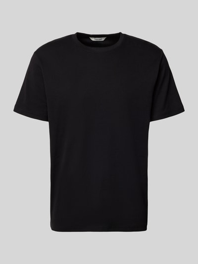 Produktfoto, Regular Fit T-Shirt aus Baumwoll-Mix Modell 'SPENCER' von Selected Homme, efekt: jednolity kolor, faktura: prążkowana, krój regular fit, okrągły dekolt, krótki rękaw, mieszanka bawełny