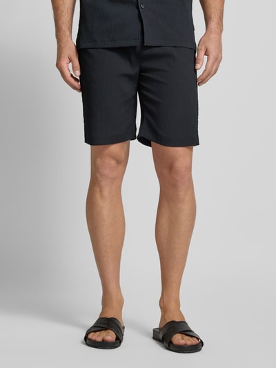 Lindbergh Relaxed Fit Shorts mit elastischem Bund Black 4