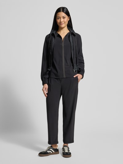 Marc Cain HOODIE met Labelprint BLACK - 1