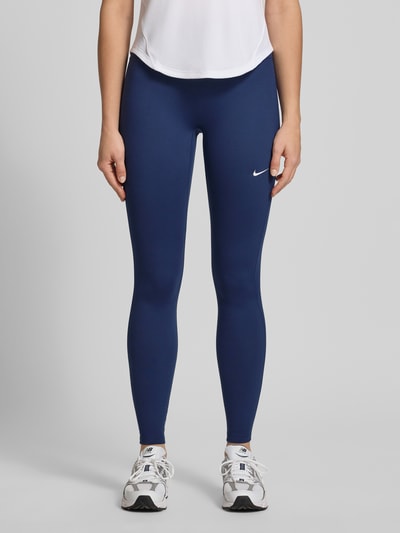 Nike Training Leggings mit Logo-Print Modell 'One' Dunkelblau 4