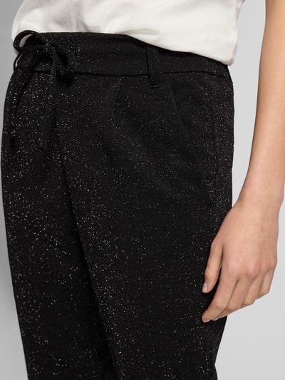 Only Regular fit stoffen broek met glittereffect, model 'POPTRASH-ALYA' Zwart - 3