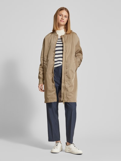 Jake*s Casual Jas met tweewegritssluiting Taupe - 1