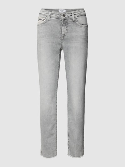 Cambio Regular fit jeans met verkorte pasvorm Lichtgrijs - 2