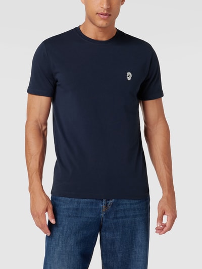 Mey T-Shirt mit Motiv-Stitching Modell 'BARBER' Marine 4
