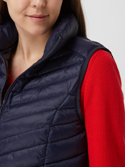 Christian Berg Woman Bodywarmer met naadritszakken Donkerblauw - 3