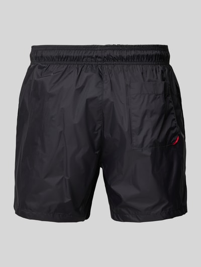 HUGO Badehose mit elastischem Bund Modell 'HAITI' Black 3