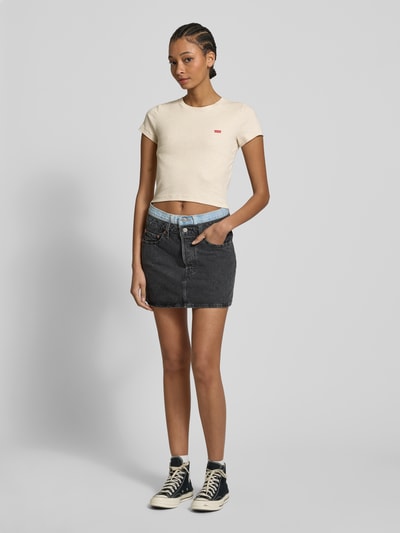 Levi's® T-Shirt mit Label-Print Ecru 1