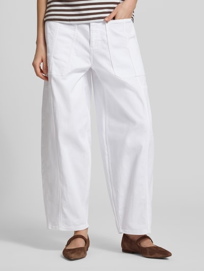 MOS MOSH Barrel Jeans mit Eingrifftaschen Modell 'Rosy Bianco' Weiss 4