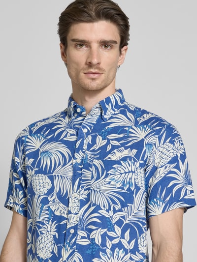 Gant Regular Fit Leinenhemd mit Button-Down-Kragen Royal 3