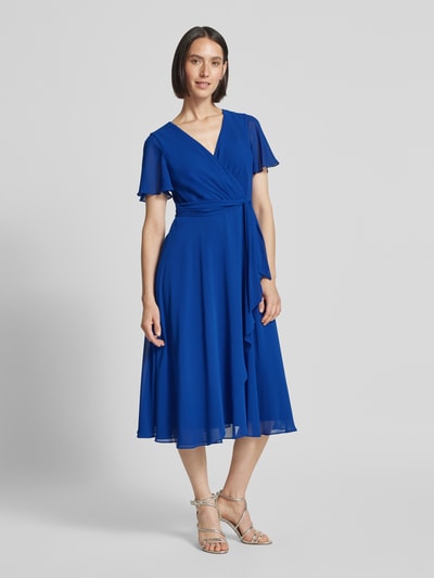 Christian Berg Cocktail Cocktailkleid mit V-Ausschnitt und Wickel-Optik Royal 4